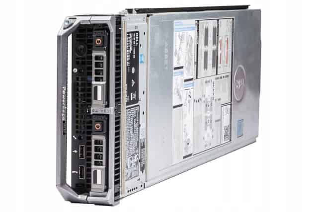 Server Dell PowerEdge M630 2x2.5" mit 2x E5-2687W v3, 32GB RAM, 2x 480GB SSD SATA 2.5", 4x1GbE RJ45,
