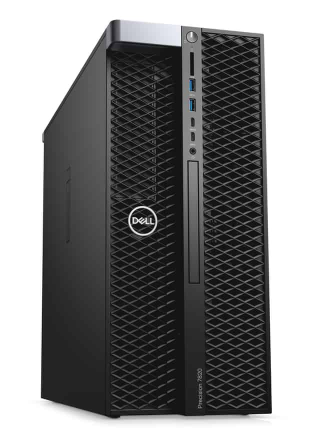 Workstation Dell Precision T7820 4x3.5" mit 2x Gold 5120, 128GB RAM, 2x 480GB SSD SATA 2.5", 1x PSU,