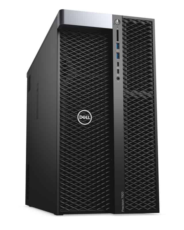 Workstation Dell Precision T7920 4x3.5" mit 2x Gold 5222, 128GB RAM, 1x 960GB SSD SATA 2.5", 1x PSU,