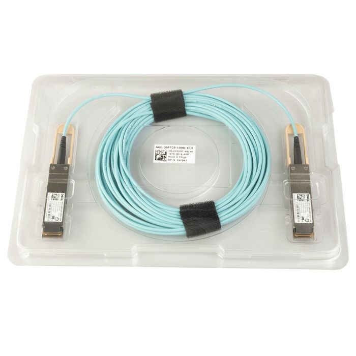 AOC cable Dell SFF-8665 QSFP28 100GbE to SFF-8665 QSFP28 100GbE 10m XFDRT