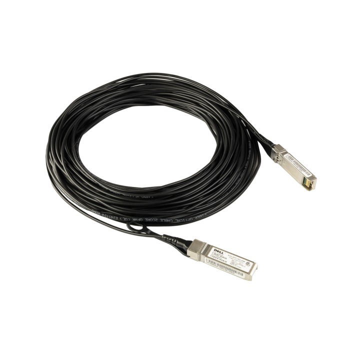 AOC Cable Finisar Dell EMC SFF-8431 SFP+ 10GbE to SFF-8431 SFP+ 10GbE 20m W5G04