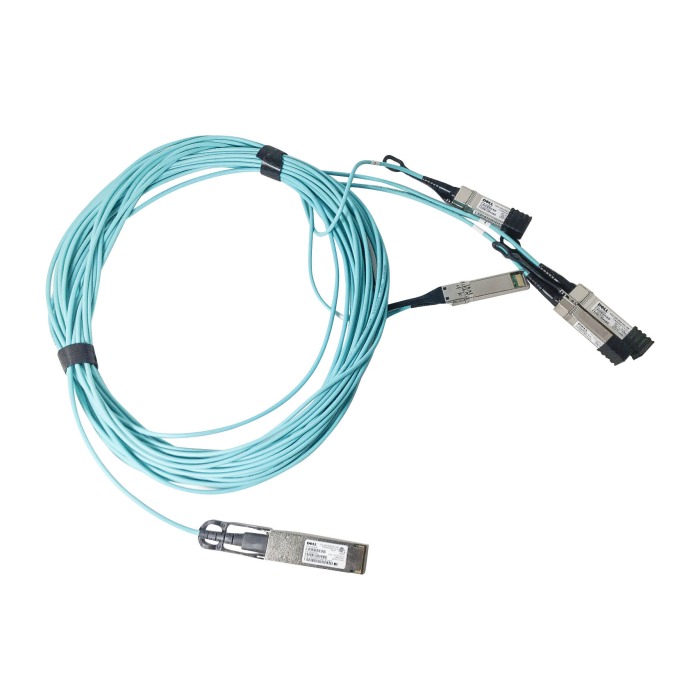 AOC Kabel Dell SFF-8665 QSFP28 100GbE bis 4xSFF-8402 SFP28 25GbE 10m 2X5T6