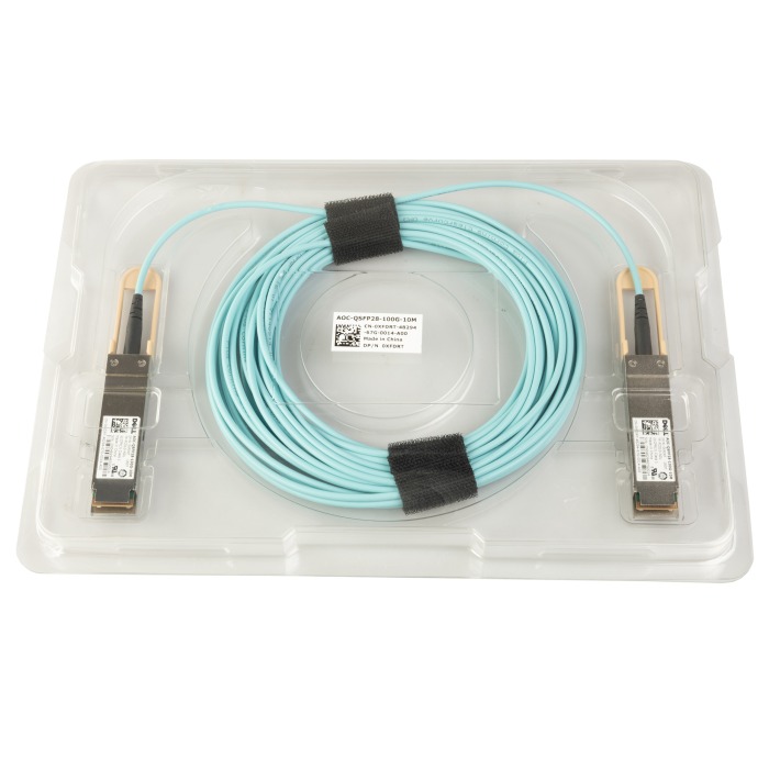 AOC Kabel Dell SFF-8665 QSFP28 100GbE bis SFF-8665 QSFP28 100GbE 10m XFDRT