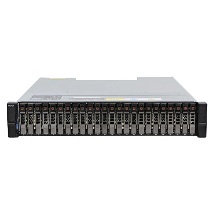 Aufbewahrungsbehälter Dell PowerVault ME424 mit 2x EMM Controller, 6x Dell HDD 2TB SAS 2.5", 2x Netzteil, Montageschienen