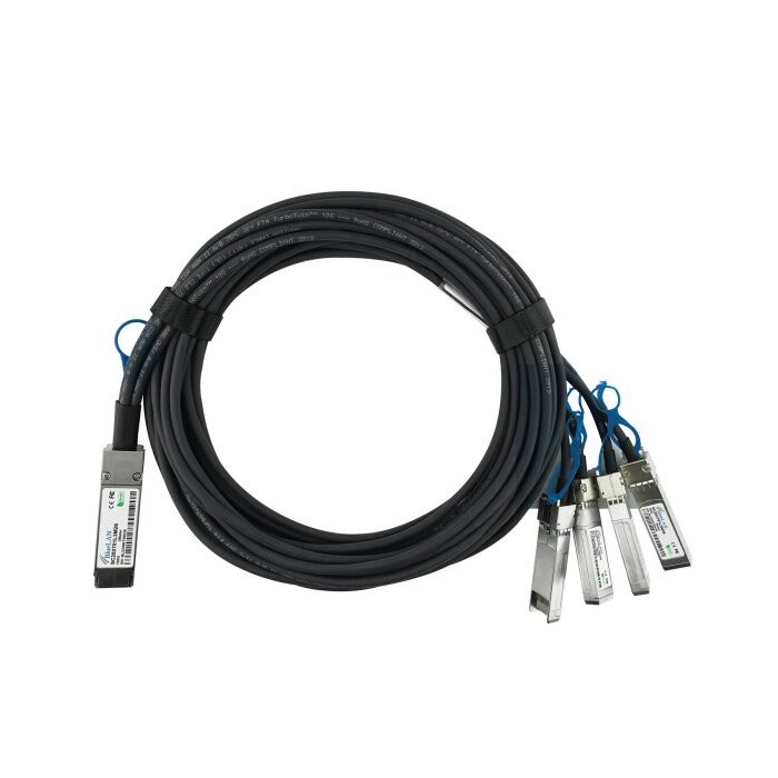 DAC-Kabel Mellanox 1x100G QSFP28 bis 4x25G SFP28 DAC 2m MCP7F00-A002R