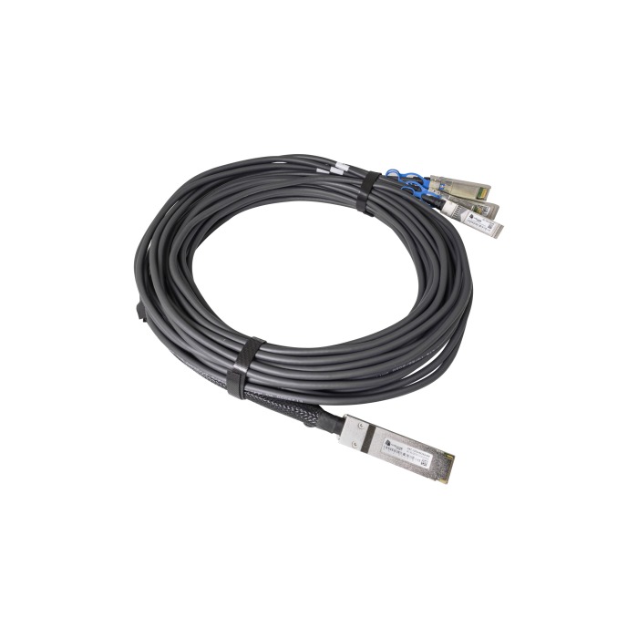 DAC-Kabel SFF-8636 QSFP28 100GbE bis 4xSFF-8402 SFP28 25GbE 5M