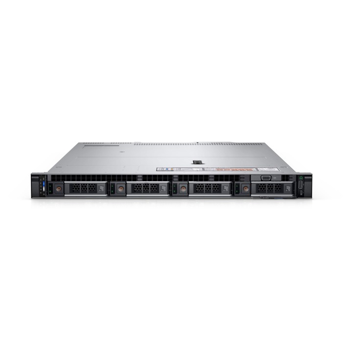 Dell PowerEdge R450 Server 4x3.5"mit 2x Silver 4309Y, 64GB RAM, H745, BOSS-S2mit 2x 240GB Dell SSD SATA RI M.2, 4x 16TB 7.2K SATA 6G 3.5", 2x1GbE, 2x PSU 800W, Montageschienen, Abdeckung, iDRAC9 Enterprise