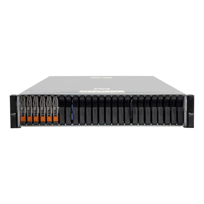 Dell PowerStore 1200T storage array with 2x iSCSI (4x10/25GbE SFP28) controller, 6x 7.68TB SSD NVMe, rails
