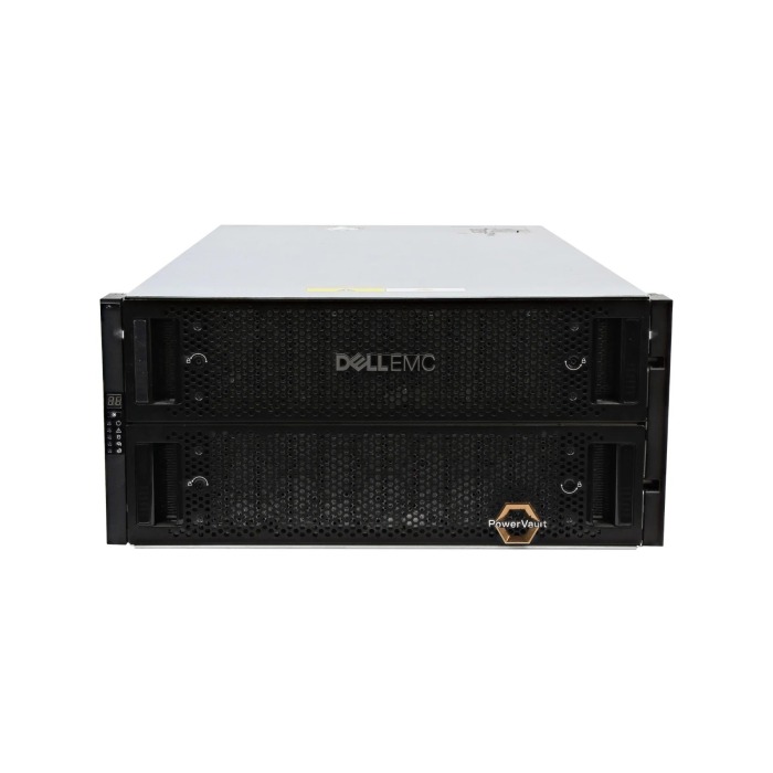 Dell PowerVault Disk-Array ME4084mit 2x iSCSI (10GbE Base-T) controller, 6x 8TB HDD SAS, 2x 2200W AC PSU, Montageschienen