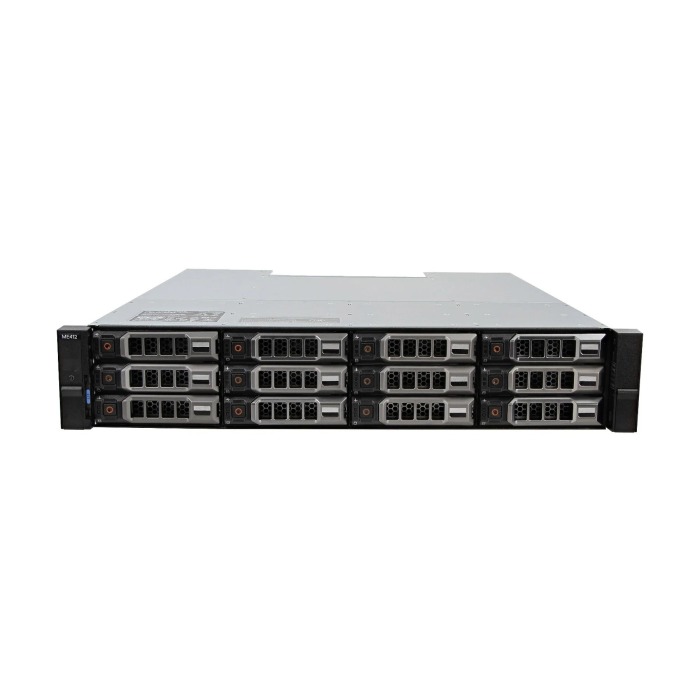 Dell PowerVault ME412 Expansion enclosure 12x3.5" mit 2x EMM Controller, 4x 4TB SAS 3.5", 2x Netzteil, Montageschienen