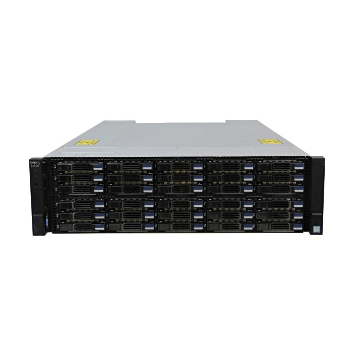 Disk-Array Dell Compellent SC7020 mit 2x Dell Compellent SC7020, 8x Dell Compellent 600GB SAS 2.5", 2x PSU, schienen und befestigungsteile