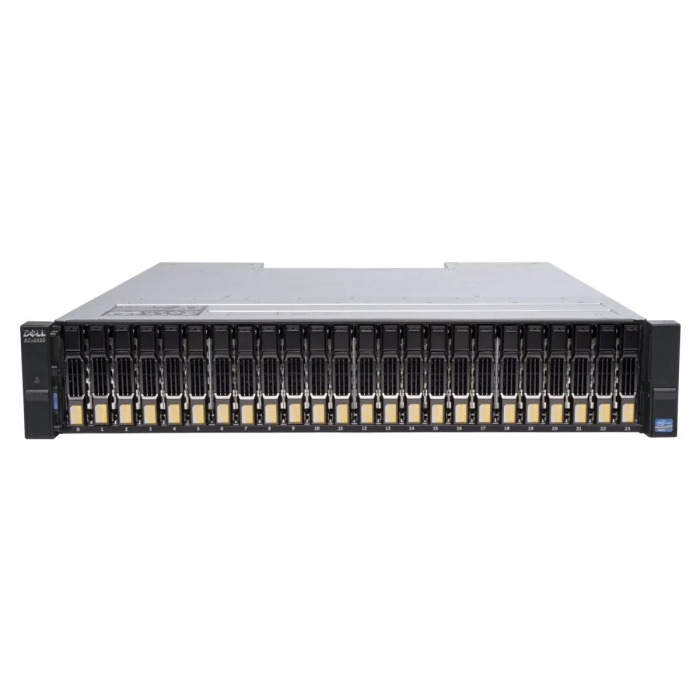 Disk-Array Dell Compellent SCv2020 mit 2x Dell Compellent SCv2000/SCv2020 ISCSi, 6x Dell Compellent 1.8TB SAS 2.5", 2x PSU, 