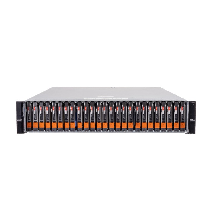 Disk-Array Dell EMC Unity XT880F Disk-Array mit 4x Modul I/O (4x10/25GbE SFP+ iSCSI), 6x 3.84TB SAS SSD, Montageschienen