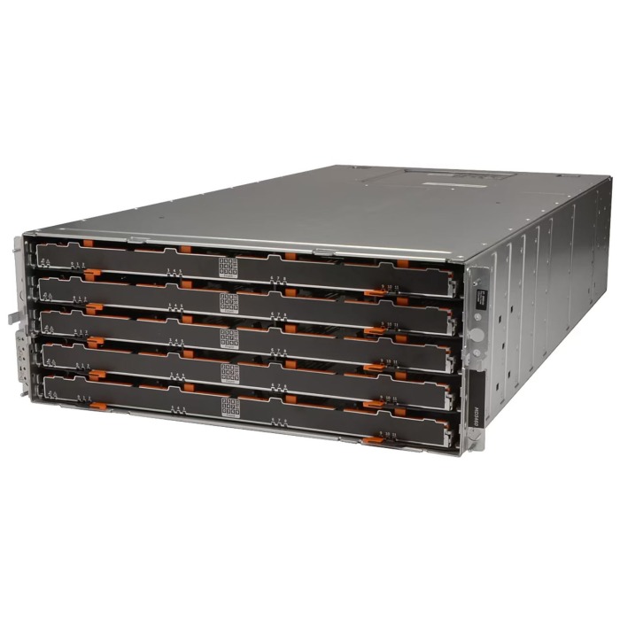 Disk-Array Dell PowerVault MD3060e mit 2x Dell PowerVault MD3060e SAS, 4x Dell 6TB 7.2K SAS 3.5", 2x PSU, schienen und befestigungsteile