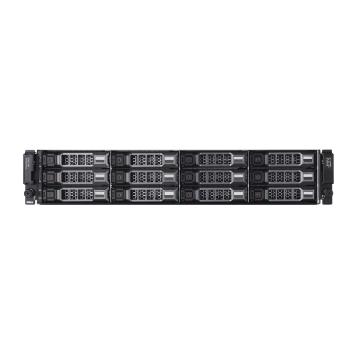 Disk-Array Dell PowerVault MD3800f mit 2x Dell PowerVault MD3800F FC, 6x Dell 2TB 7.2K SAS 6G 3.5", 2x PSU, schienen und befestigungsteile