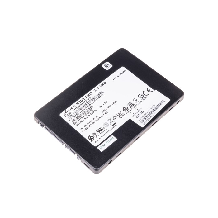 Festplatte Cisco 3.84TB SSD SATA 6G 2.5" TLC RI AES-256 MTFDDAK3T8TDS-1AW1ZABYY