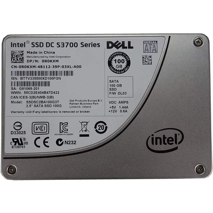 Festplatte Dell 100GB SSD SATA 6G 2.5" R0KXM