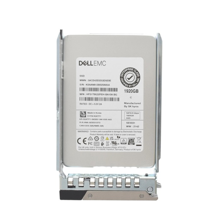 Festplatte Dell 1.92TB SSD SATA 6G 2.5" TLC MU GKTF1