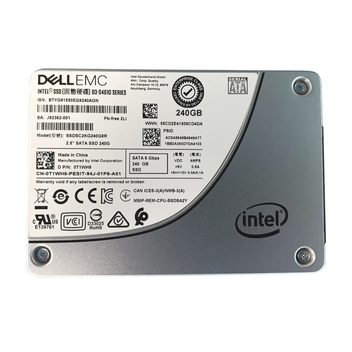 Festplatte Dell 240GB SSD SATA 6G 2.5" TLC MU 512e T1WH8