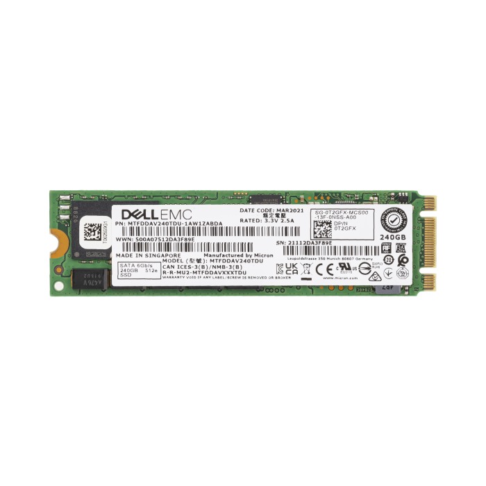 Festplatte Dell 240GB SSD SATA 6G M.2 2280 T2GFX