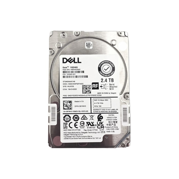Festplatte Dell 2.4TB 10K HDD SAS 12G 2.5" AES-192 512e 256MB 8YWH3