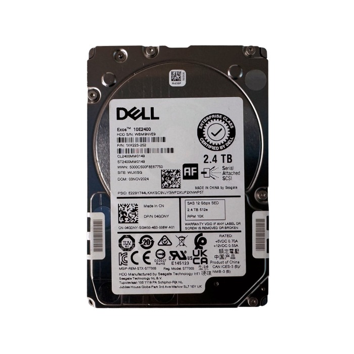 Festplatte Dell 2.4TB 10K HDD SAS 12G 2.5" SED 512e 4GDNY