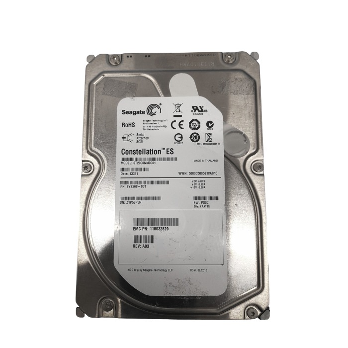 Festplatte Dell 2TB 7.2K HDD SAS 6G 3.5" 512e 64MB 9YZ268-031