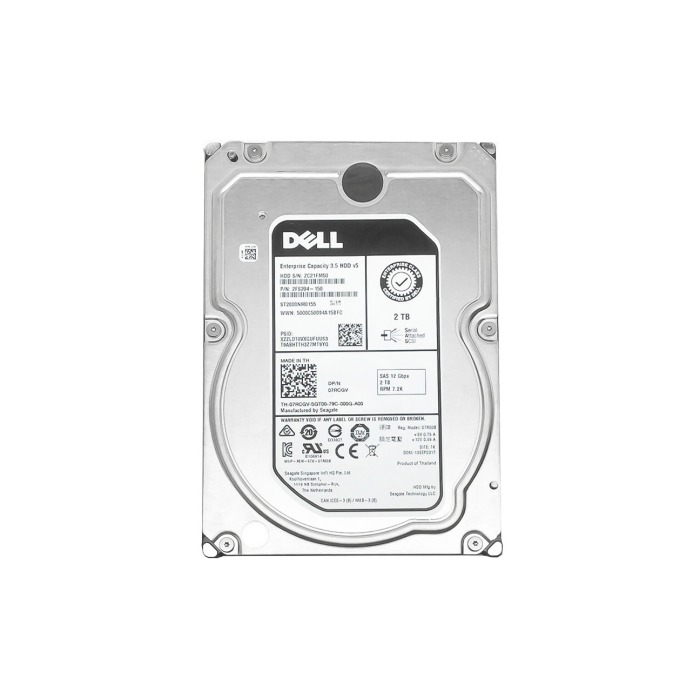 Festplatte Dell 2TB 7.2K SAS 12G 3.5" 512n 128MB 7RCGV