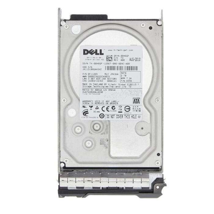 Festplatte Dell 2TB HDD SATA 3G 3.5" 0H6GP