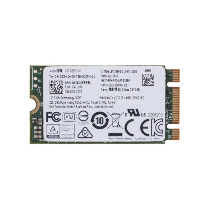 Festplatte Dell 32GB SSD PCIe 6G M.2 2242 4KG53