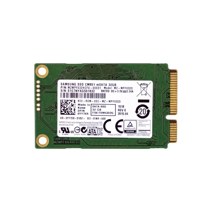 Festplatte Dell 32GB SSD SATA 6G mSATA YY7XR