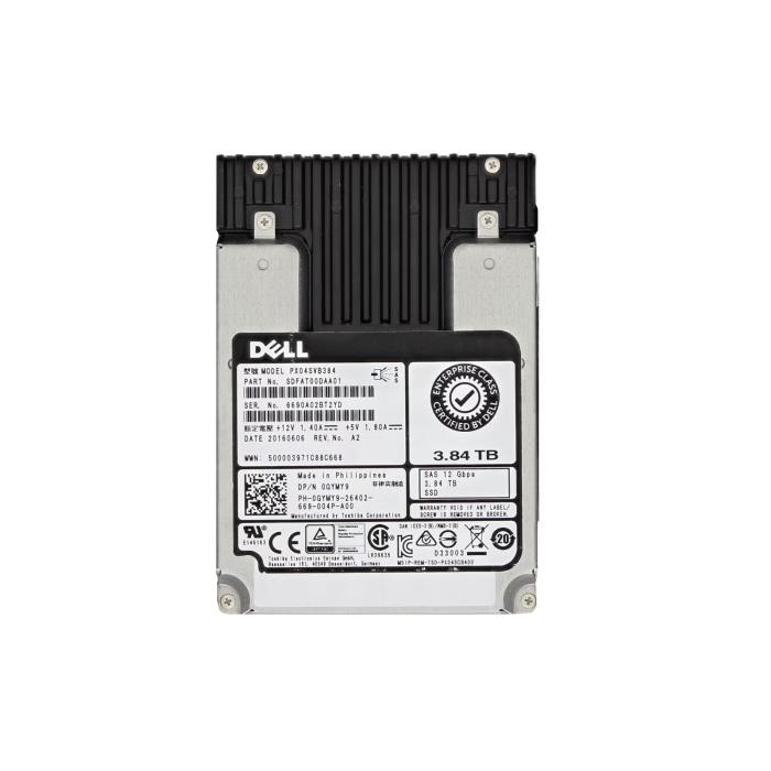 Festplatte Dell 3.84TB SSD SAS 12G 2.5" MLC MU GYMY9