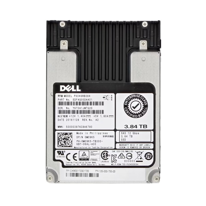 Festplatte Dell 3.84TB SSD SAS 12G 2.5" MLC RI M09K5