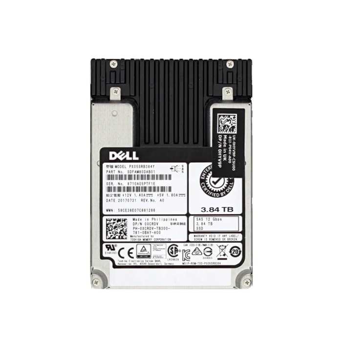 Festplatte Dell 3.84TB SSD SAS 12G 2.5" MLC RI XCRDV