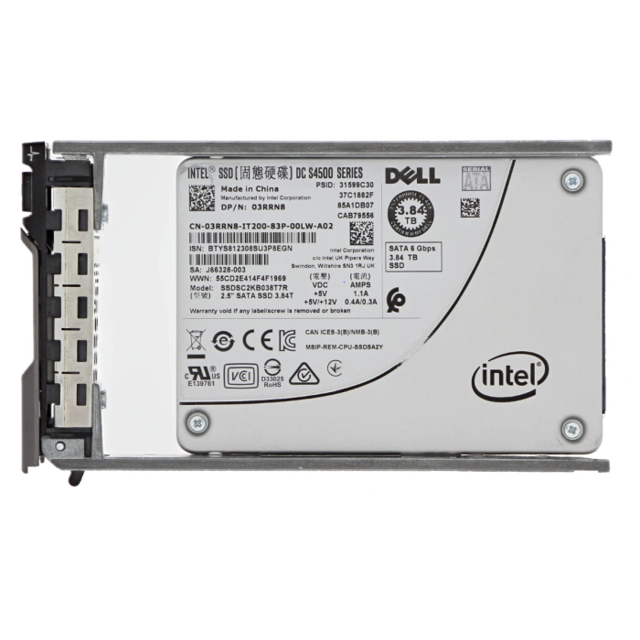 Festplatte Dell 3.84TB SSD SATA 6G 2.5" TLC RI AES-256 3RRN8
