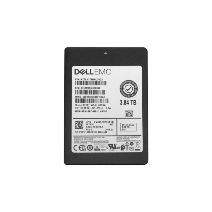 Festplatte Dell 3.84TB SSD SATA 6G 2.5" TLC RI FYP5F
