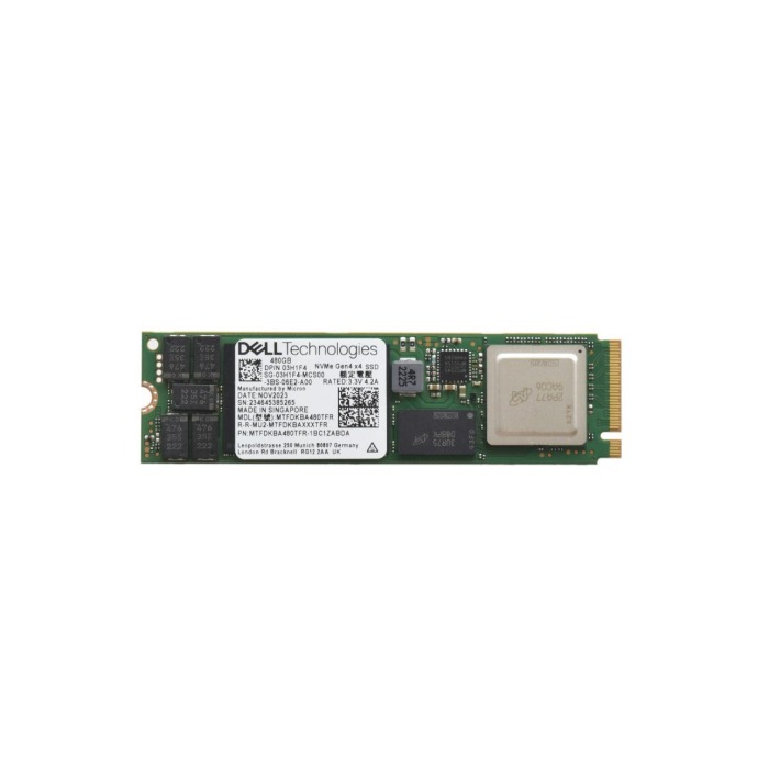Festplatte Dell 480GB SSD NVMe PCIe 4.0x4 M.2 2280 TLC RI 3H1F4