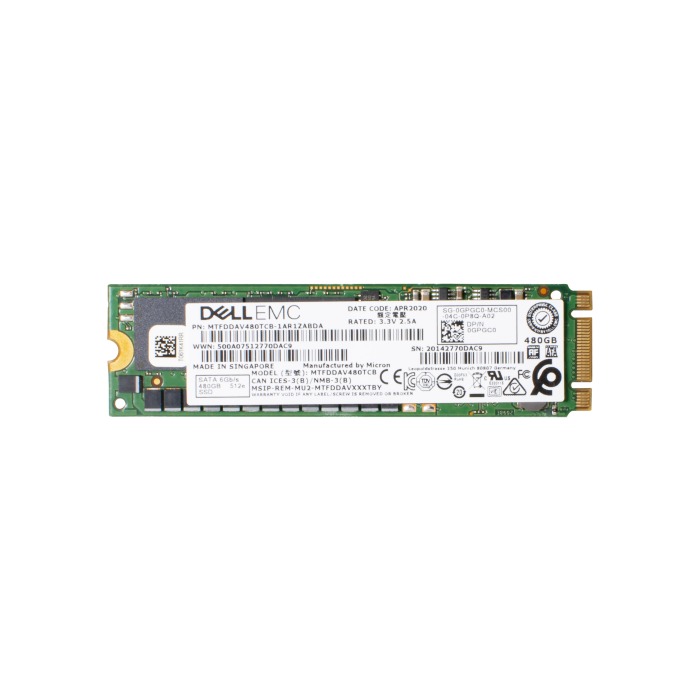 Festplatte Dell 480GB SSD SATA 6G M.2 2280 RI 512e GPGC0