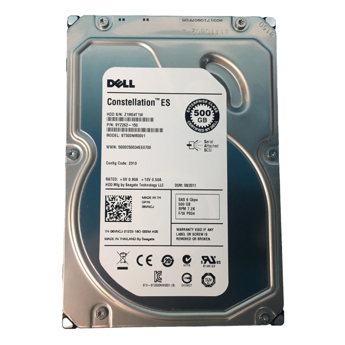 Festplatte Dell 500GB 7.2K HDD SAS 6G 3.5" 512n 16MB 6VNCJ