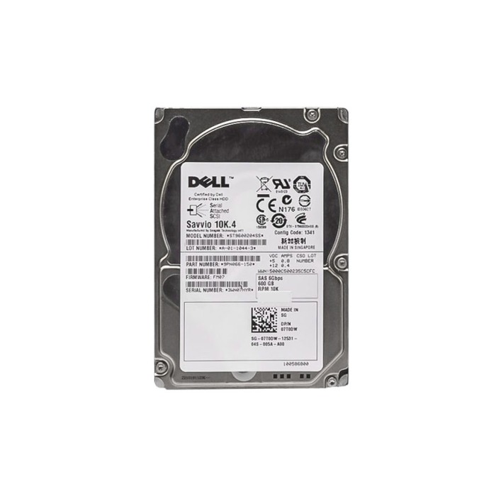 Festplatte Dell 600GB 10K SAS 6G 2.5" 512n 16MB 7T0DW