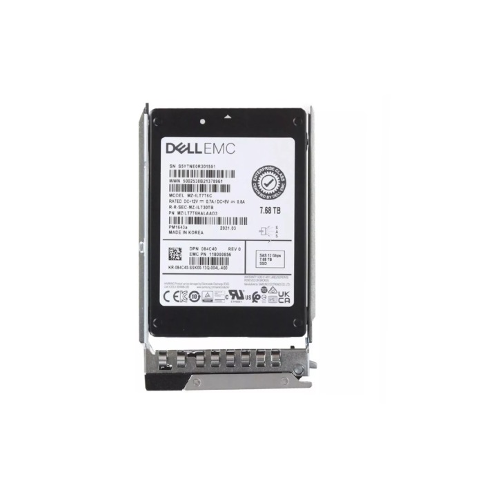 Festplatte Dell 7.68TB SSD SAS 12G 2.5" TLC RI 512e 84C40