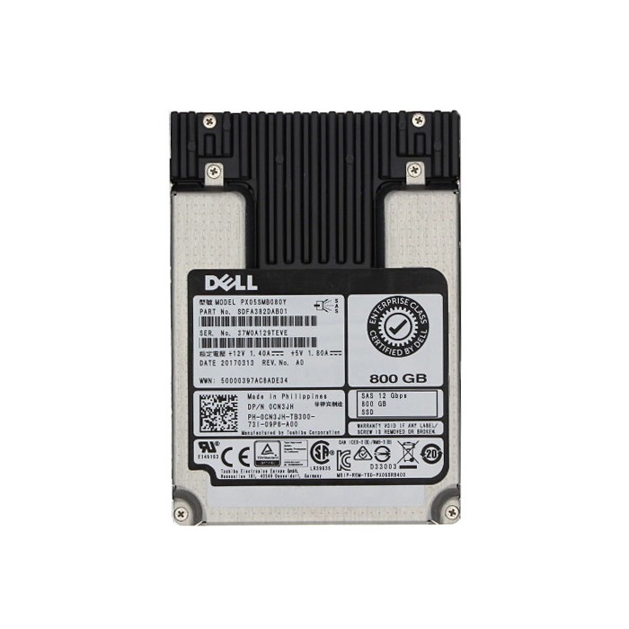 Festplatte Dell 800GB SSD SAS 12G 2.5" MLC WI CN3JH