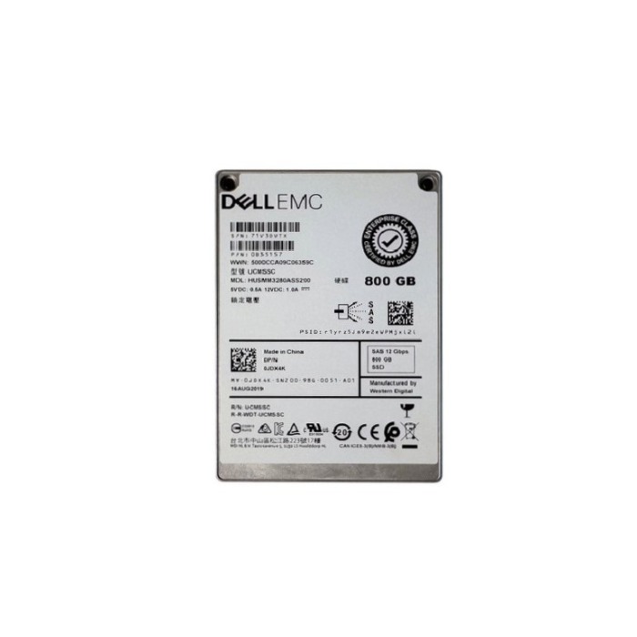 Festplatte Dell 800GB SSD SAS 12G 2.5" MLC WI JDX4K