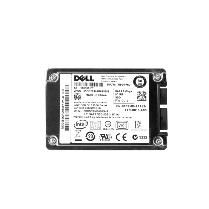 Festplatte Dell 80GB SSD SATA 6G 1.8" MLC F0PMD