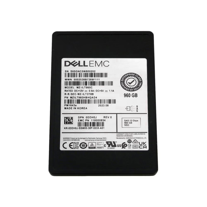 Festplatte Dell 960GB SSD SAS 12G 2.5" TLC RI 118000854