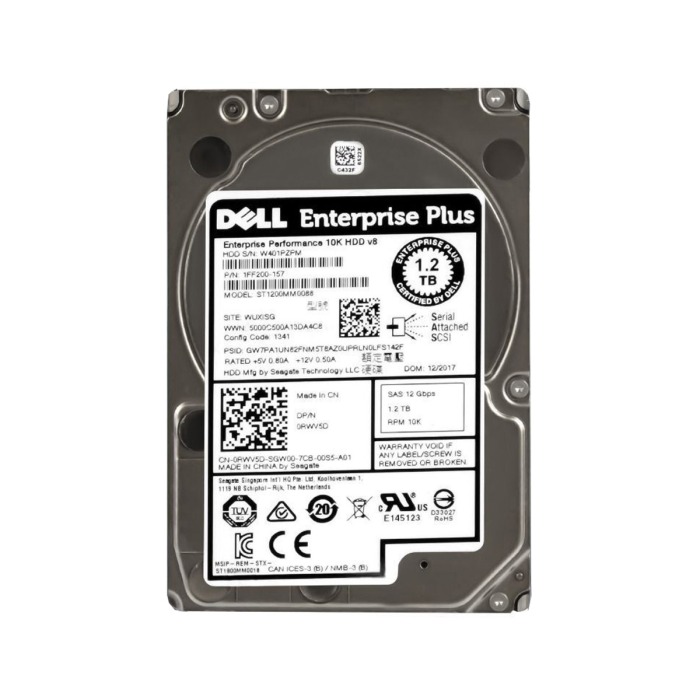 Festplatte Dell Compellent 1.2TB 10K HDD SAS 12G 2.5" 512n 128MB RWV5D-CMPv
