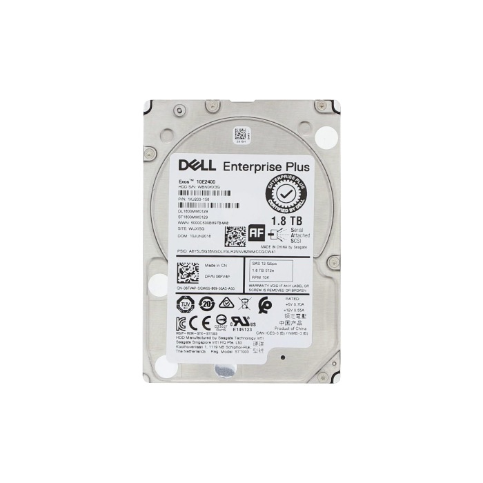 Festplatte Dell Compellent 1.8TB 10K SAS 12G 2.5" 512e 256MB 6FV4P-EQL