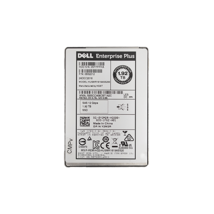 Festplatte Dell Compellent 1.92TB SSD SAS 12G 2.5" Y2M2R-CMPv