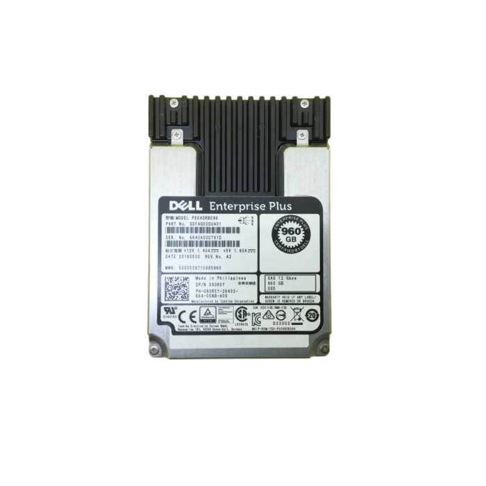 Festplatte Dell Compellent 960GB SSD SAS 12G 2.5" RI 93R5Y-CMP+