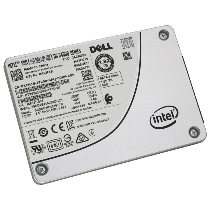 Festplatte Dell Intel 1.92TB SSD SATA 6G 2.5" TLC RI AES-256 XCN15